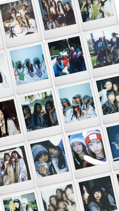 Newjeans Polaroid, Polaroid Wallpaper, Wallpaper Quotes, Happy Day, Kpop Girls, Photo Editing, Photo Wall, Polaroid Film, Frame