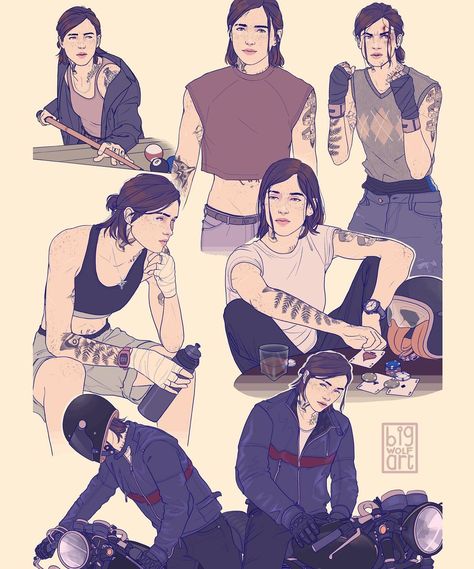 Ellie Williams Fanart Modern, Ellie The Last Of Us Fanart, Ellie Williams Fanart, Tlou Fanart, Tlou Aesthetic, Ellie Tlou, Loved Drawing, The Last Of Us2, Ellie Williams