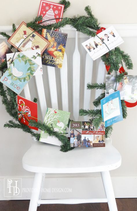 DIY Christmas Card Wreath Holder