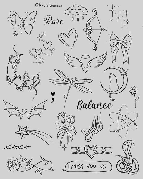 Free Tattoo Fonts, Small Girly Tattoos, Beginner Tattoos, Petit Tattoo, Small Pretty Tattoos, Tattoo Style Drawings, Tattoo Design Book, Girly Tattoos, Small Tattoo Designs