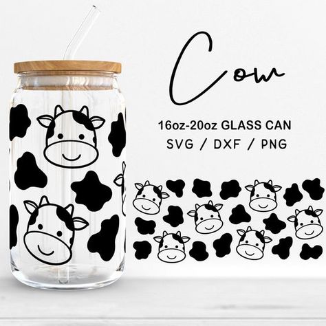 Libbey Glass 16oz | 20oz Cow Svg Files for Cricut, Cow Face Svg, Animal Print Svg, Cute co #svg #svgquotes #svgideas #svgfiles #freesvg #svgdesigns Cow Svg Free Files For Cricut, Cow Face Svg, Cow Cup, Glass Can Svg, Face Clipart, Cow Svg, Silhouette Curio, Art And Craft Shows