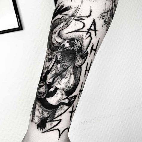 Top 69 Best Bleach Anime Tattoo Ideas - [2020 Inspiration Guide] Bleach Anime Tattoo Ideas, Bleach Anime Tattoo, Hollow Tattoo, Playstation Tattoo, Bioshock Tattoo, Xbox Design, Skyrim Tattoo, Ichigo Hollow, Bleach Tattoo