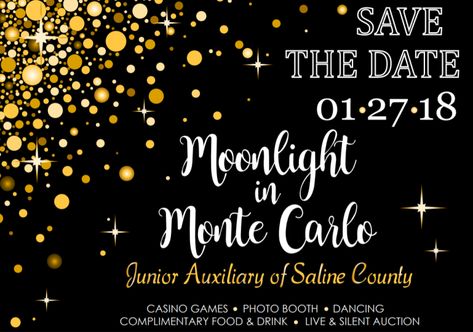 Junior Auxiliary Announces the Annual Charity Ball Theme: “Moonlight in Monte Carlo” Monte Carlo Night Party, Charity Ball Themes, Monte Carlo Prom Theme, Monte Carlo Theme Party, Monte Carlo Party, Asb Ideas, Prom Theme Party, 007 Casino Royale, Monte Carlo Casino