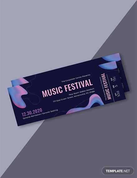 Free Modern Music Concert Ticket Template Concert Tickets Design, Ticket Graphic Design, Ticket Design Ideas, Concert Ticket Design, Template Tiket, Event Ticket Design, Tickets Design, Concert Design, Ticket Design Template