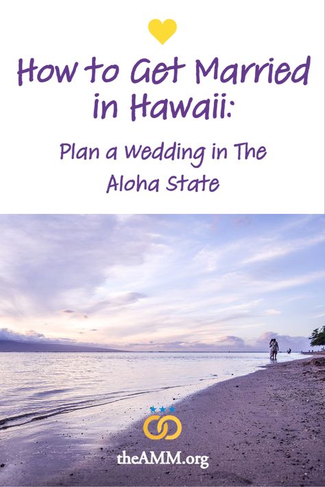 A step-by-step guide to help you plan an unforgettable tropical wedding or elopement in Hawaii - including how to find a wedding officiant (marriage performer), choose the best wedding venue, plan your ceremony, and how to apply for and return your Hawaii marriage license. Get married in paradise! Hawaii Wedding Aesthetic, Hawaii Marriage, Married In Hawaii, How To Get Married, Hawaii Beach Wedding, Marriage License, Plan A Wedding, Hawaiian Wedding, Hawaii Beach