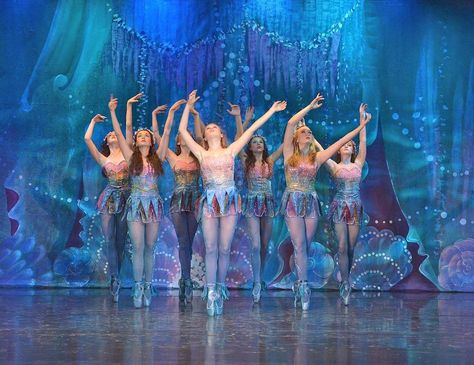 Peter Pan Ballet, Little Mermaid Decorations, The Little Mermaid Musical, Mermaid Dancing, Peter Pan Costumes, Jellyfish Costume, Mermaid Ideas, Maine State, Ballet Studio