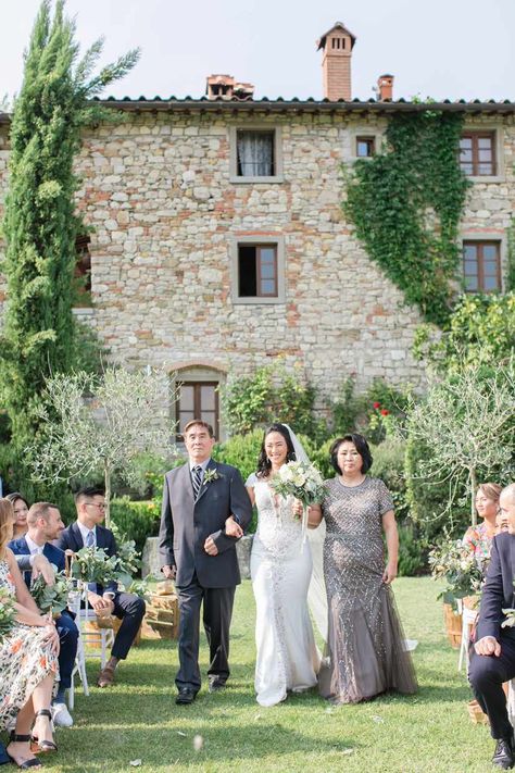 Non Traditional Wedding Aisle, Mother And Father Walk Bride Down Aisle, Bride Walking Down The Aisle Alone, Wheelchair Wedding, Ceremony Entrance, Bride Walking Down The Aisle, Wedding Isles, Wedding In Tuscany, Walk Down The Aisle