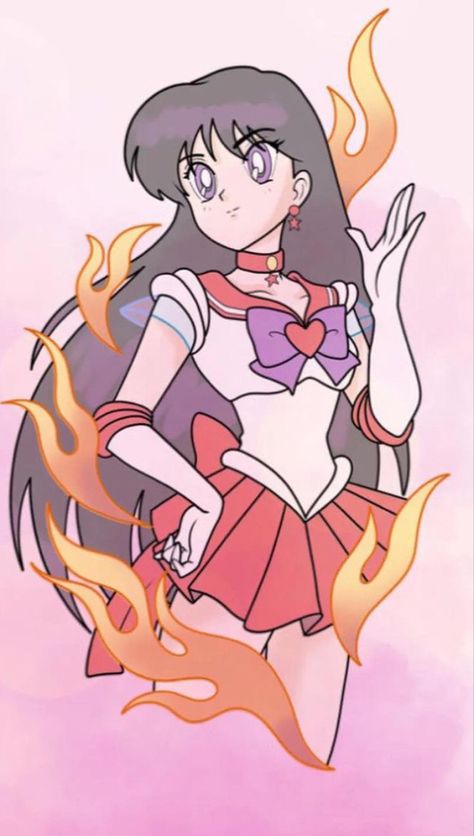 Sailor Mars Art Fanart, Sailor Mars Drawing, Sailor Mars Manga, Sailor Mars Tattoo, Sailor Mars Fanart, Sailor Mars Pfp, Sailor Mars Wallpaper, Sailor Moon Mars, Ponyta Pokemon