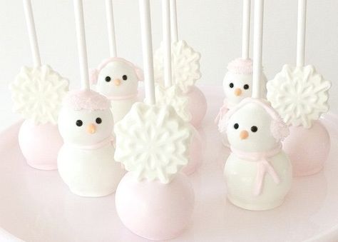 Pearl Winter Cake Pops, Pastel Cake Pops, Fairytale Christmas, Pastel Cake, Icy Pink, Mouthwatering Food, Sugar Plums, Christmas Cake Pops, Girly Christmas