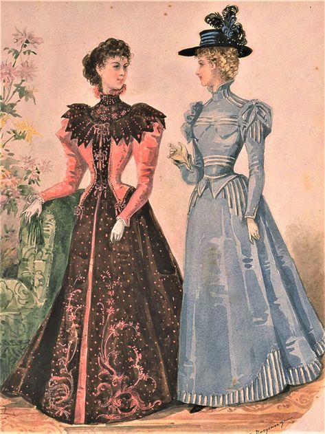 1890s Fashion Plates, 1896 Fashion, 1895 Fashion, 1890 Fashion, Belle Epoque Fashion, 1899 Fashion, 1900 Fashion, 1890s Fashion, English Fashion