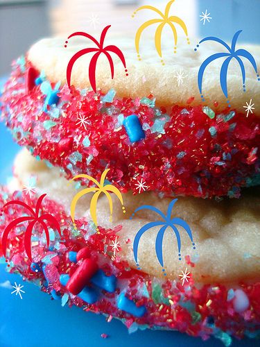 Pop Rock Cookies, Mini Hamburgers, Holiday Foods, Diy Activities, Patriotic Holidays, 4th Of July Party, Mini Muffins, July Party, Happy 4 Of July