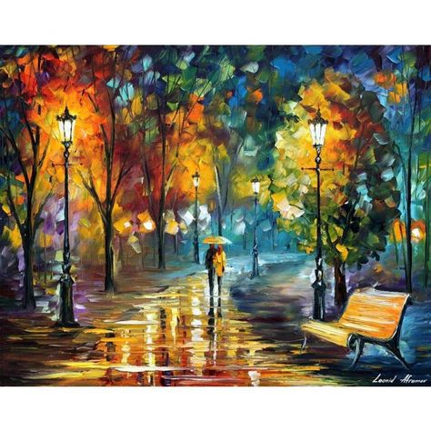 Three Paintings, Leonid Afremov, Canvas For Beginners, Framed Oil Painting, Leonid Afremov Paintings, Colorful Landscape, Oil Painting On Canvas, Art Sur Toile, Beautiful Landscapes