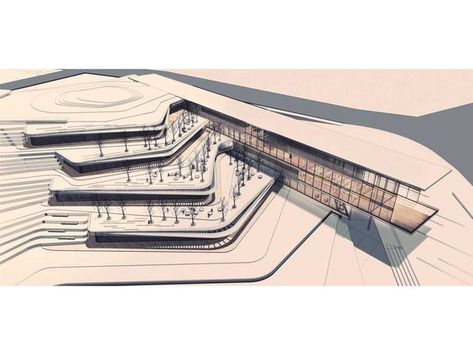 Mountain Architecture, Campus Design, Arch Model, Architecture Concept Drawings, Cultural Architecture, Architecture Design Concept, Bacardi, Architecture Presentation, Green Roof