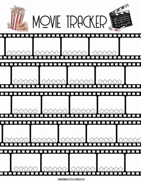 Movie Tracker, Bullet Journal Ideas Templates, Bullet Journal Tracker, Bullet Journal Printables, Bullet Journal Mood, Bullet Journal Diy, Picsart Photo, Bullet Journal Notebook, Bullet Journal Design Ideas