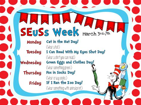 Smithville Elementary Library: Happy Birthday, Dr. Seuss Dr Seuss Preschool Activities, Happy Birthday Dr Seuss, Dr Seuss Preschool, Happy Birthday Dr, Dr Seuss Classroom, School Spirit Week, Planning School, Dr Seuss Activities, Dr Seuss Crafts