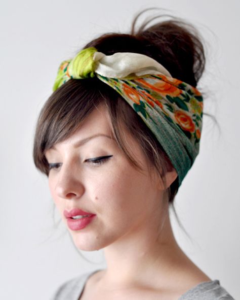 From victory rolls to that '60s hair flip, go retro with these simple vintage hairstyle tutorials Etsy Makeup, Head Scarf Tutorial, How To Wear Headbands, Halloween Nails Diy, Pumpkin Halloween Costume, Scarf Tutorial, Head Wrap Scarf, Halloween Hair, Vintage Hairstyles