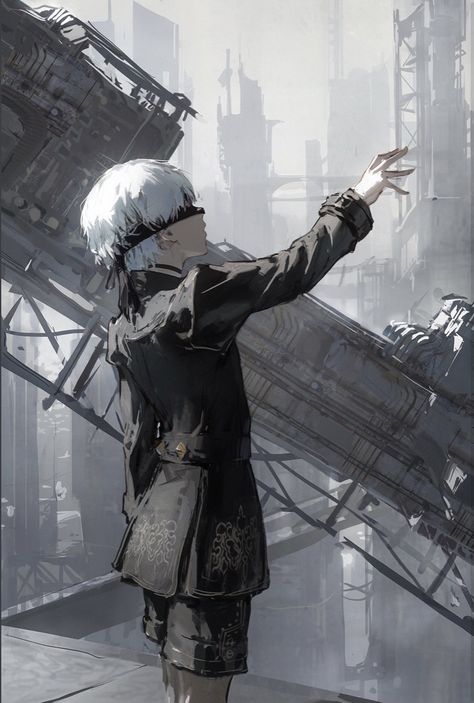 Nier Automata, White Hair, Twitter, Hair, White