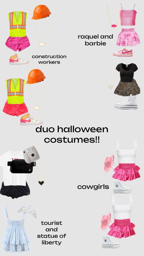 Costume Ideas For 2, Bestie Halloween Costumes, Halloween Costumes For 2, Cute Easy Halloween Costumes, Gangster Halloween Costumes, Fun Halloween Outfits, Preppy Halloween, Trio Costumes, Cute Group Halloween Costumes