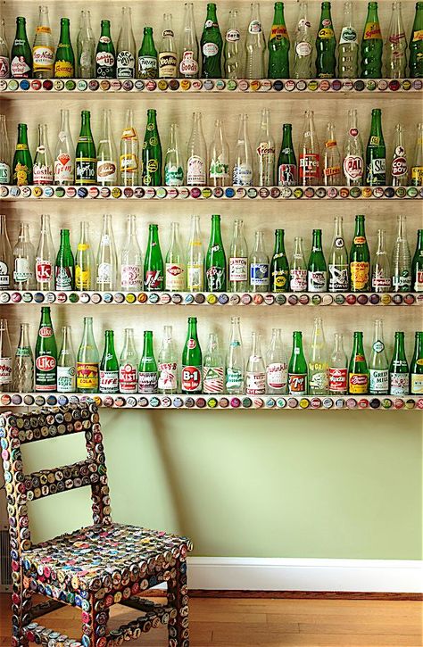 Collector Close-Up: Soda Bottles Vintage Soda Bottles, Vintage Soda, Soda Drink, Drinks Brands, Attic Renovation, Home On The Range, Live In Style, Vintage Bottles, Vintage Bottle