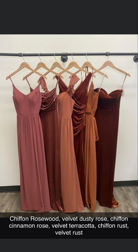 Light Burnt Orange Bridesmaid Dresses, Terracotta And Pink Bridesmaid Dresses, Terracotta Rust Bridesmaid Dresses, Clay Bridesmaid Dresses, Mauve And Burnt Orange Wedding, Dusty Rose And Terra Cotta Wedding, Bridesmaid Dresses Terra Cotta, October Bridesmaid Dresses, Rust Colored Bridesmaid Dresses