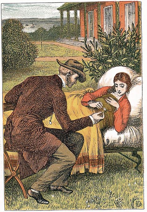 Man offering a flower to a sick woman in bed outside Free Vintage Antique Illustration Sick In Bed Illustration, Bed Outside, Tea Book, Tea Illustration, Sleeping Women, Antique Illustration, Sleeping In Bed, Woman Illustration, Illustration Vintage