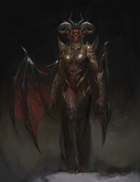 Chinese Demon, Monsters Rpg, Monster Vampire, Fantasy Demon, Lovecraftian Horror, Dungeons And Dragons Classes, Horror Monsters, Dark Material, Monster Concept Art