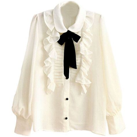 Hard Fits, White Ruffle Shirt, Coquette Clothes, Volleyball Photography, White Ruffle Blouse, Frilly Blouse, Cotton Shirts Women, Jirai Kei, Dark Coquette