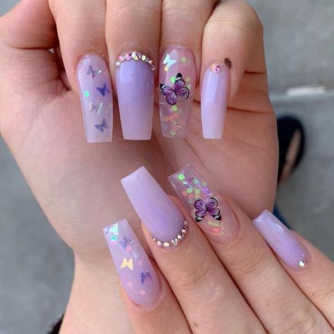 Nail Polishes, Purple Nails, Butterflies, Nail Designs, Nails, Purple, Pink, White