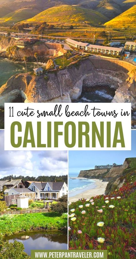 11 Cute Small Beach Towns in California Best California Beach Towns, New Port Beach California, Cool Places In California, California Beach Towns, Summer In California, Best California Beaches, Seaside California, Cali House, Seal Beach California