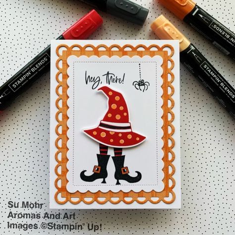 Halloween Cards Diy, Halloween Treat Boxes, Carte Halloween, Halloween Cards Handmade, Up Halloween, Thanksgiving Cards, Fall Cards, Creative Cards, Easy Halloween