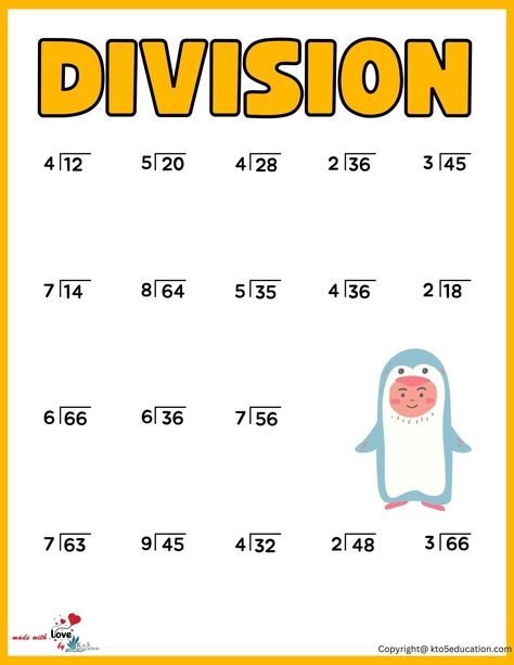 2nd Grade Division Worksheet | FREE Download Grade 2 Division, Division Worksheets For Grade 2, Expanded Form Worksheets, Division Activities, Division Worksheets, Kids Math, 2nd Grade Worksheets, Kids Math Worksheets, Basic Math