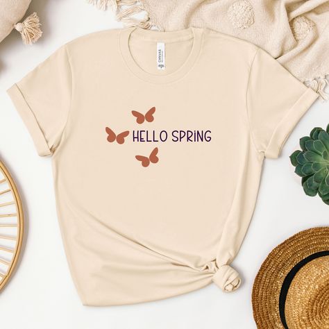 Spring Tee, Nature Inspired Fashion, Spring Tees, Butterfly T Shirt, Spring T Shirts, Cute Spring, Hello Spring, Tees For Women, Inspired Fashion