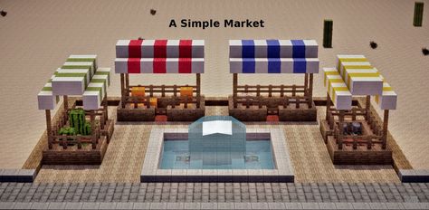 Minecraft Market, Villa Minecraft, Minecraft Modern City, Minecraft Town, Minecraft Shops, Minecraft Decoration, Rumah Minecraft Sederhana, Minecraft Structures, Bangunan Minecraft