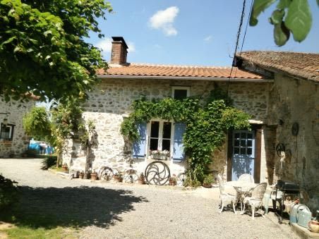 Gîte for sale in Poitou-Charentes, Charente (16), Chassenon | French-Property.com Restored Farmhouse, Bed & Breakfast, French Property, Stone Cottage, Limousin, Residential House, Aquitaine, Stone House, Holiday Cottage