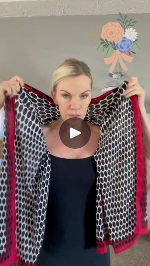 Scarf Ideas How To Wear A, Scarves How To Wear, How To Tie A Scarf, Scarf Hacks, 1 Million Views, Scarf Wearing Styles, Diy Fashion Scarf, Hair Wrap Scarf, Creative Clothes