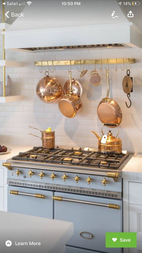 Copper kitchen appliances