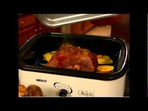 How to Cook a Ham with a Rival Roaster Oven - YouTube Oven Turkey Recipes, Pork Roast Recipes Oven, Nesco Roaster Oven, Cooking Spiral Ham, Roaster Oven Recipes, Electric Roaster Ovens, Roaster Recipes, Electric Roaster, Turkey In Roaster