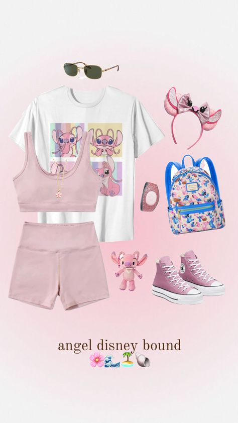 angel 🌸🏝️🌊 #liloandstitch #stitch #angel #disney #disneyworld #disneyland #disneybound #disneyoutfit #outfit #outfitinspo Disneybound Outfits Summer, Angel Disney, Disneyworld Outfits, Disneyland Disneybound, Angel Lilo And Stitch, Disney Florida, Cute Disney Outfits, Disney World Outfits, Disney Trip Shirts