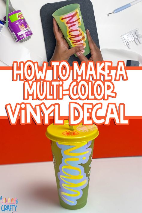 How To Price Vinyl Decals, How To Do Multiple Color Vinyl On Cricut, How To Make Vinyl Stickers Without Cricut, How To Apply Vinyl To Tumbler, How To Get Vinyl To Stay On Tumblers, How To Use Multiple Colors Of Iron On Vinyl, Cricut Maker 3, Vinyl Home Decor, Color Wars