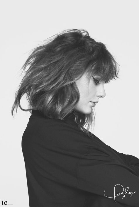 Side Profile, Taylor Swift, Swift, A Woman, Black And White, Hair, White, Black