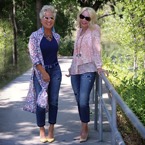 Chic Over 50 Fashion, Girlfriend Day, Chicos Fashion, National Girlfriend Day, Chic Over 50, Stylish Outfits For Women Over 50, Clothes For Women Over 50, Over 60 Fashion, 60 Fashion