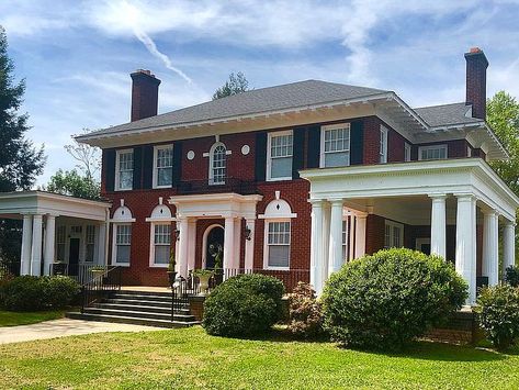 Deal of the Day! Circa 1920. Almost one acre in South Carolina. $279,900 - The Old House Life Arch Entryway, Cherry Kitchen, Side Porch, Solid Wood Doors, Grand Homes, Large Bedroom, Grand Staircase, Formal Living, Big Houses