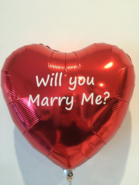 18" Heart foil balloon with custom Vinyl Printing "Will you Marry Me? Be My Girlfriend Proposal Ideas, Be My Girlfriend Proposal, Girlfriend Proposal Ideas, Proposal Ideas Romantic, Best Proposal Ever, Girlfriend Proposal, Fairytale Wedding Decorations, Be My Girlfriend, Will You Be My Girlfriend