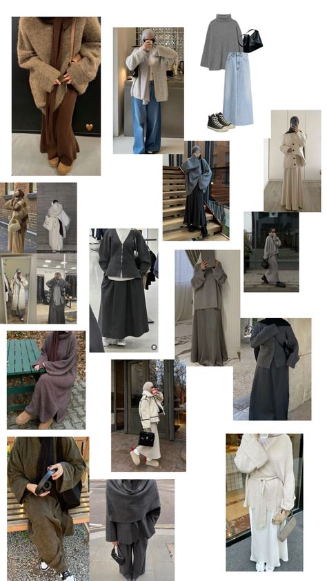 Hijabi styles Winter Hijabi Outfits, Hijabi Winter, Hijabi Winter Outfits, Hijabi Styles, Hijabi Dresses, Hijabi Style, Aesthetic Fits, Muslimah Fashion Outfits, Hijabi Outfits