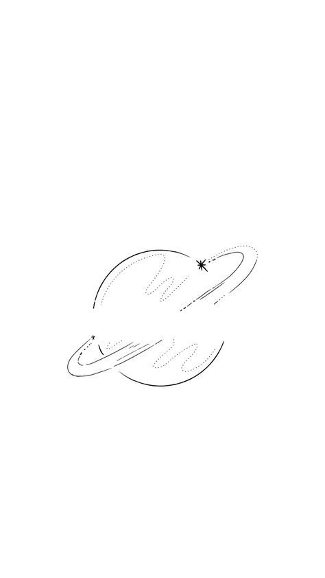 Saturn Line Tattoo, Planet Fine Line Tattoo, Fine Line Planet Tattoo, Venus Tattoo Planet, Universe Line Art, Saturn Tattoo Minimalist, Planet Tattoo Design, Coldplay Tattoo, Butterfly Tattoos Images