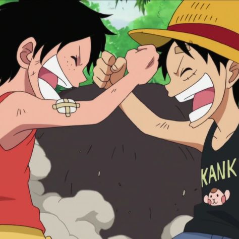 Ace And Luffy Icon, Luffy Kid, Luffy And Ace, Ace Luffy, Luffy Icon, Ace And Luffy, One Piece Crew, Icon Gif, One Piece Drawing