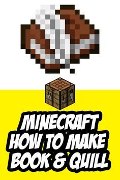 How to make a Book a  How to make a Book and Quill in Minecraft - Step by Step! Minecraft Book And Quill, Minecraft Pocket Edition, Pocket Edition, Book Making, Room Themes, Minecraft, Books