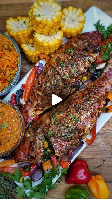 95K views · 8.5K likes | Kay on Instagram: "JUICY STUFFED ROASTED RED PEPPER HERB SNAPPER AND ROASTED GARLIC SPICY RICE 🇯🇲🐟🌶️🏆🥳🥵🧨💯🥇🤩🚀😋. Perfect Summer food light, easy and super flavourful roasted red pepper herb Snapper fish. I roasted peppers, scotch bonnet and a few more veg. Blended it all up and marinated it on the fish with some aromatic seasoning then baked till it’s tender and flaky. This fish has to be THE BEST fish to date that I have tried, and Iv tried a lot of fish in my time. This was some different type of, so flavourful and fresh. ABSOLUTELY MIND BLOWING!! 😋😋. Super fresh Snapper fish provided by @candjfishery 🔥🔥🔥. . . DM FOR MORE INFO TO GET MY DAILY RECIPES. (Look out for the rice recipe coming tomorrow). . . #roastfish #jamaicanfood #jamaica #africa #se Whole Snapper Recipes, Red Snapper Recipes Baked, Whole Red Snapper Recipes, Snapper Recipes Baked, Baked Snapper, Grilled Red Snapper, Whole Fish Recipes, Snapper Recipes, Snapper Fish Recipes