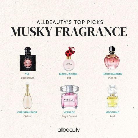 These are our top picks we think you'll love 😍 #allbeauty #muskyfragrance #musk #fragrance #perfume #womensfragrance #trendingperfume #viralperfume Musky Perfumes For Women, Musk Perfume For Women, Lady Million, Musk Perfume, Musk Fragrance, Musk Scent, Versace Bright Crystal, Type Of Person, Perfume Brands