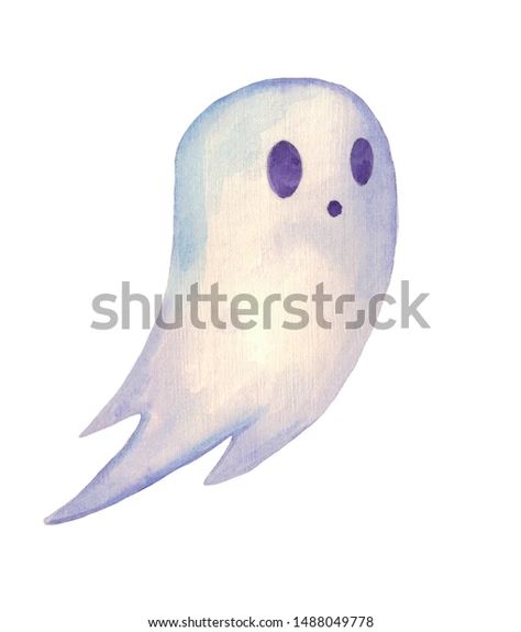 Ghost Watercolor, Ghost Drawing, Halloween Symbols, Painting References, Little Ghost, Halloween Painting, Instagram Ideas, Cute Ghost, Scary Halloween